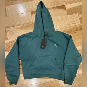 Oner Active cropped hoodie XS Teal NEW WITH TAGS